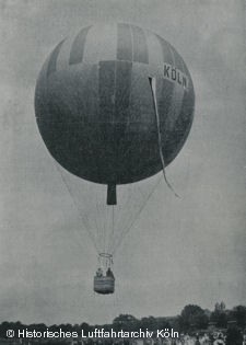 Der Ballon "Cln" des Klner Club fr Luftschiffahrt