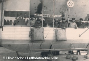 Eine der Gondeln von Z VI "Cln". Aufnahme im Luftschiffhafen Cln-Bickendorf