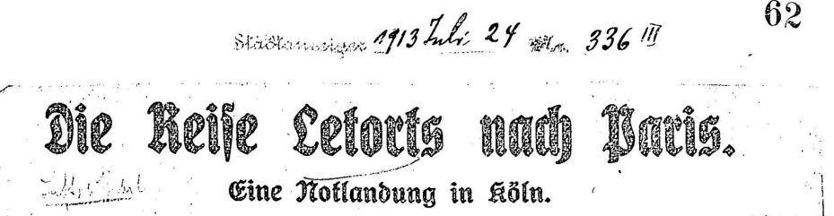 Zeitungsartikel Léon Letore und Lyubov Golanchikova in Köln auf dem Butzweilerhof - Teil 1