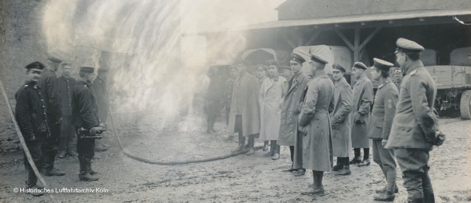 Brandbekpfung in der Artillerie-Flieger-Abteilung 205