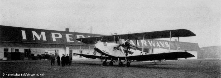 Flughafen Köln Butzweilerhof 1923 Imperial Airways