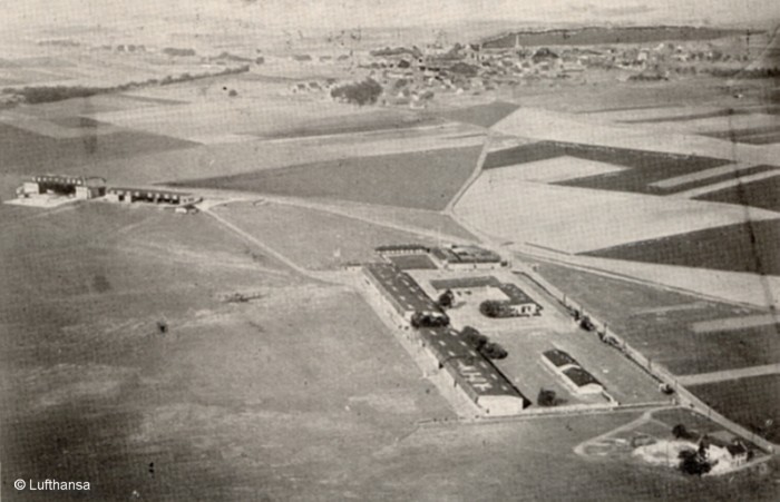 Der Klner Flughafen Butzweilerhof 1926 vor der Inbetriebnahme.