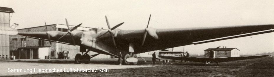 Junkers G 38 D-2000 Unter der linken Tragflche hat die Kunstfugmeisterin