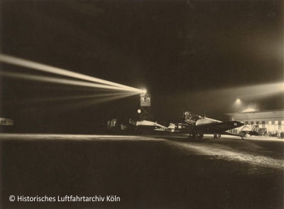 Nachtbefeuerung Flughafen Kln Butzweilerhof 1927
