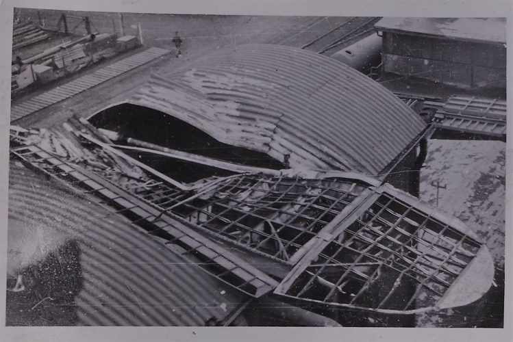 Schäden am Dach der Stickstoff AG Knapsack