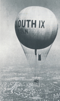 Der Ballon Clouth IX des Klner Klub fr Luftfahrt