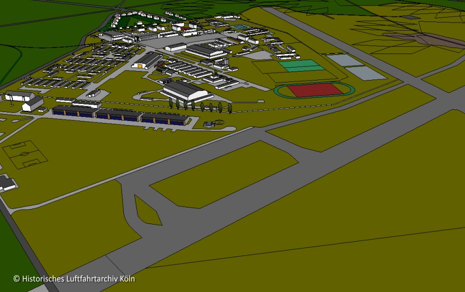 3D-Grafik der Airbase Butzweilerhof