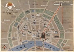 Wallpaper Plan der Stadt Köln