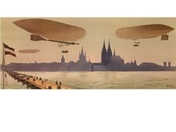 Wallpaper Luftschiffmanöver über Köln