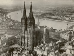 Wallpaper Luftbild vom alten Köln